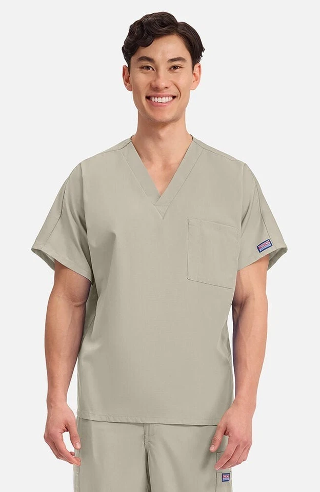 Cherokee Scrubs Unisex Workwear V Neck Scrub Top XS to 5XL | 4777 - Image 1 of 1