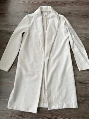 Abrigo de punto abierto con cuello chal Joie para mujer pequeño beige Foto 1 de 4