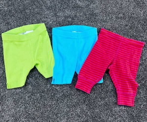 HANNA ANDERSSON BRIGHT BASICS BIKE SHORTS LOLT of 3 Size 60 US 3-6 Months - Picture 1 of 8