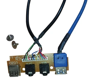 I/O Schnittstellen Panel PCB HOPE-SHX-701-12P-3.0 für Hyrican Cyber Gamer - Bild 1 von 6