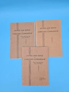 Lote de 3 Himnos y Canciones de Camaradería Cristiana Cancionero Metodista De Colección PB - Imagen 1 de 13