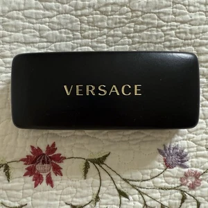 Versace Authentic Hard Eyeglasses CASE ONLY Black Designer Sunglasses - Picture 1 of 5