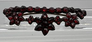 Antiguo broche estrella granate corte rosa bohemio check victoriano. - Imagen 1 de 11