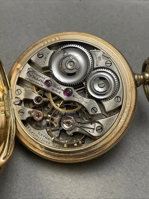 1910 Howard Keystone Series 1 21j 16s Railroad Grade Pocket Watch Gold Filled - Image 1 of 4