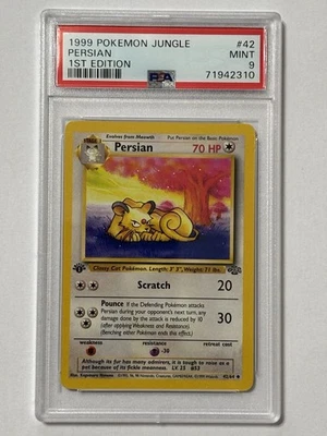 1999 Pokemon Jungle Persian #42/64 1st Edition MINT PSA 9 Vintage - Image 1 of 3