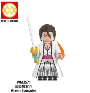 2 inch Custom Bleach Aizen Sosuke Minifigure with Sword , New/Mint - Picture 1 of 2
