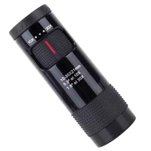 Mini Monocular 10-30X21 Zoom Telescope Portable Spotting Scope Camping Hiking - Picture 1 of 38