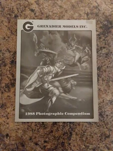 1988 Grenadier Models Deluxe Photographic Catalog LoTR D&D Miniatures RARE Book - Picture 1 of 4