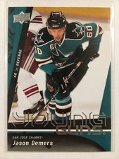 2009-10 Upper Deck Young Guns Rookie #215 Jason Demers YG RC San Jose Sharks