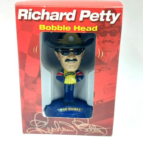 Nascar #43 Richard Petty Mini Bobblehead Legend Pop Secret Popcorn 2002 Vintage Cover