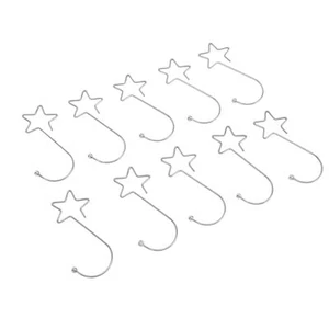 120x Star Shaped Christmas Tree Hooks Stainless Steel Decoration Hangers Silver - Picture 1 of 22
