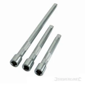 Set 3 prolunghe Silverline cricchetto in acciaio attacco 1/2" meccanica Prezzo - Foto 1 di 1