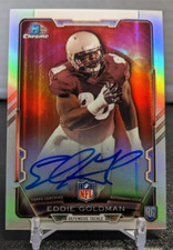 EDDIE GOLDMAN 2015 Bowman Chrome Refractor RC On Card Auto FSU / FALCONS