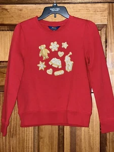 Polo Ralph Lauren Fleece Graphic Sweatshirt - Girls-Size: XL- 16 - Picture 1 of 5
