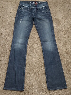 Jean Bootcut Délavé Femme GUESS Daredevil - Taille 27 - Occasion Très Bon état