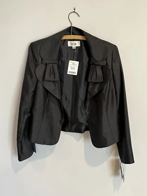 Chaqueta Le Suit 10 Negra Formal Para Mujer Cuello Abierto Blazer Manga Larga Nueva Foto 1 de 4