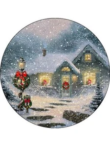 Papel de arroz premium comestible para pasteles de Navidad (4) de 7,5" - Imagen 1 de 1