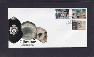 Gibraltar 2005 Anniversaries police skull museum First Day Cover FDC - Picture 1 of 1