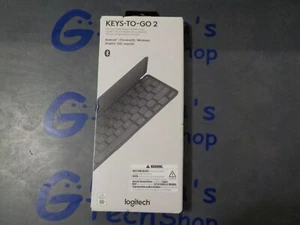 New Logitech Keys-to-GO 2 Portable Bluetooth Tablet Keyboard with Built-in Cover - Picture 1 of 3