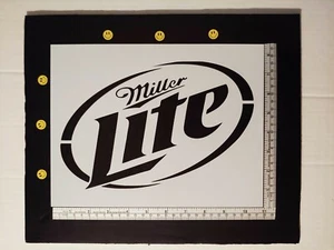 Miller Lite Light Beer 11" x 8.5" Custom Stencil FAST FREE SHIPPING - Picture 1 of 2