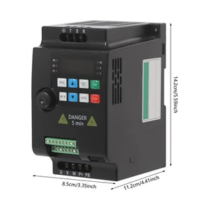 2 HP 3 Phase Motor Variable Frequency Drive VFD Speed Controller 220VAC 1.5KW 7A - Picture 1 of 11