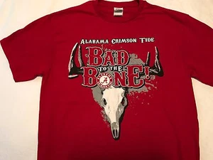 Alabama BAD TO THE BONE T-SHIRT in Cardinal Red - Picture 1 of 1