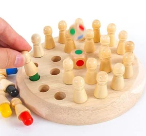 Wooden Memory Chess for Cognitive Development of Toddlers, Montessori Educati... - Picture 1 of 42