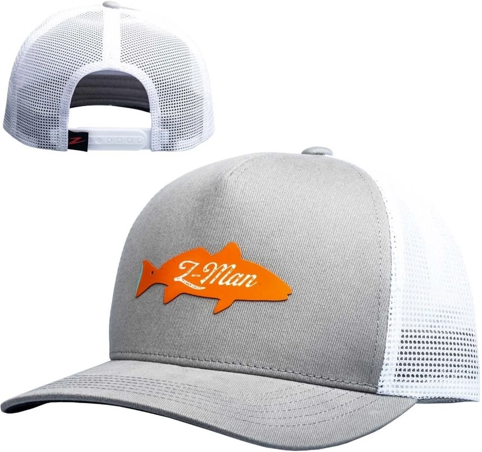 Z-Man Redfish Trucker Hat - Gray/White 2 Tone - Image 1 of 1