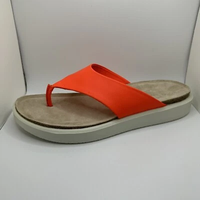 Sandalias de Tanga Ecco Corksphere Coral Brillante Mujer EE. UU. Talla 9-9.5 EU 40 Foto 1 de 4