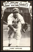 1973 TCMA ALL-TIME GREATS POSTCARDS - LUKE APPLING - CHICAGO WHITE SOX