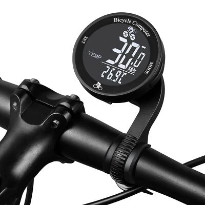 Kabellos Funk LCD Fahrradcomputer Fahrrad Tachometer Kilometerzähler Wasserdicht - Bild 1 von 4