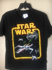 Star Wars Kid’s Black T-Shirt Size LARGE - Picture 1 of 7