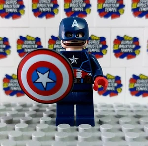 LEGO Heroes Figur Captain America mit Schild Shield Avengers Civil War Marvel DC - Picture 1 of 2