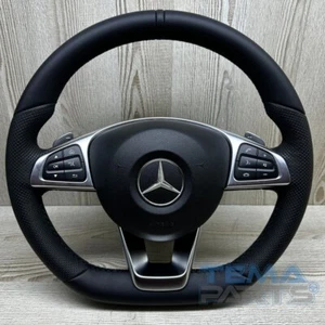 MERCEDES BENZ W205 W253 W246 LENKRAD UNTEN FLACH AMG LINE PRE FL ORIGINAL - Bild 1 von 4