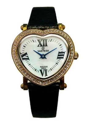 Sartego Women's STGL11 Toledo Heart Face Swarovski crystals Watch new - Image 1 of 4