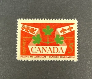 1959 Canada Stamp Scott 388 5 Cents MNH Plains Of Abraham 1759-1959 #128 - Picture 1 of 2