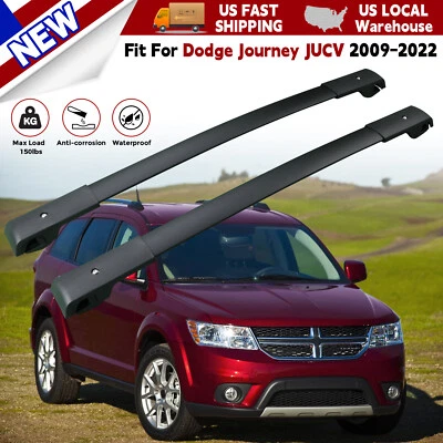Portaequipajes barra transversal portaequipajes de techo de aluminio para Dodge Journey JUCV 2009-2022 Foto 1 de 4