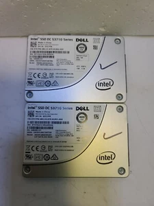 - 2x Dell 400GB SATA 2.5" 6G SSD 7C7FK SSDSC2BA400G4R Intel S3710 Tested - Imagen 1 de 3