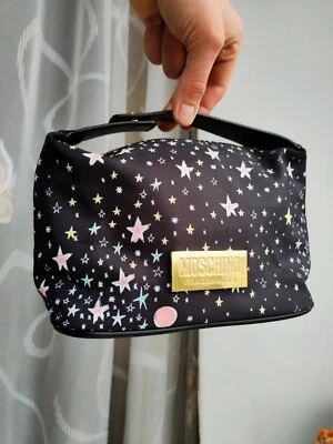 MOSCHINO сумка мешок косметики поезд чехол застежки путешествий косметики туалетных принадлежностей сумочки - Изображение 1 из 4