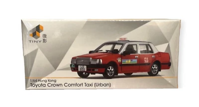 Tiny City 37 Hong Kong Toyota Crown Comfort Taxi Urban District Taxi LD502 Red - Image 1 of 3
