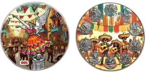 2023 Mexico Libertad Cinco de Mayo Edition 1 oz Colorized Coin .999 Silver 2023 - Picture 1 of 5
