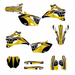 2006 2007 2008  2009 YZ250F YZ450F Graphics sticker kit #4444 Yellow Tribal - Picture 1 of 4