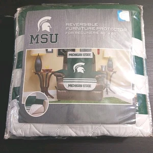 MICHIGAN STATE SPARTANS NCAA Recliner Furniture Protector for Recliners 80x65 - Picture 1 of 13