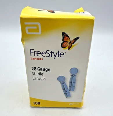 Lancetas Abbott FreeStyle calibre 28 caja 100ct caducada 09/2024 paquete sellado Foto 1 de 4