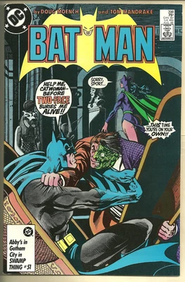 BATMAN #398 VF+ (1986)  Two-Face and Catwoman! Dark Knight Detective! - Image 1 of 2
