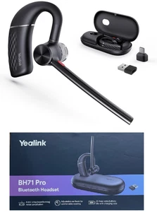 Yealink BH71 Pro Bluetooth Headset with USB-C/A Teams & Zoom Certified 1208709 - Picture 1 of 6