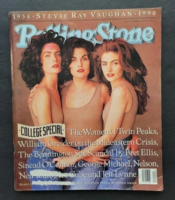Rolling Stone Magazine Issue 588 October 4 1990 SRV Tribute Twin Peaks Women Foto 1 de 4