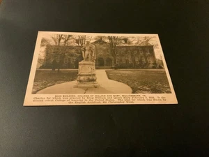 Williamsburg, Virginia ~Main Building College of William & Mary Antique Postcard - Picture 1 of 2