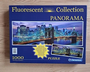 Clementoni Puzzle, 1000Teile Motiv: „New York Brooklyn Bridge“ Fluorescent Coll. - Bild 1 von 3