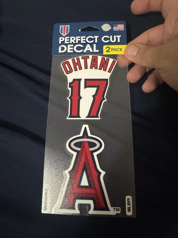 Shohei Ohtani Los Angeles Angels  2-Pack Perfect Cut Player Decal Set 4x4 Each M - Image 1 of 1